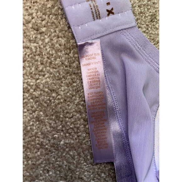 SAVAGE x Fenty Bra Size 42C Lavender Microfiber Tshirt - Picture 5 of 6